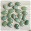 Sten 10x14mm naturlig oval cabochon l￶sa p￤rlor roskvarts turkosstenar ansikte f￶r reiki helande kristallprydnad jiaminstore dro dhj9t