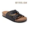 Designer Birkinstock tofflor Boken Gizeh Men's and Women's Cork Shoes Summer Shoes Boken Hollow Breattable Beach Shoes toffel Trend