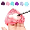 Makeup Brushes 1st Love Heart Wash Cosmetic Cleaner Washing Brush Gel Cleaning Mat Silicone Foundation Tool Scrubbermakeup Har22