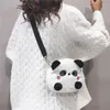 Zaino Borsa a tracolla Cartoon Panda Crossb1ody Borse Messenger Borsa in peluche Moda Borse regalo squisite carine per ragazza