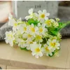 Decorative Flowers 7 Branch 28 Heads Silk Daisy Artificial Flower Wedding Bouquet Home Room Table Decoration