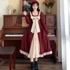 Abiti casual COOLFEL stile giapponese carino principessa Lolita abito vintage Goth Kawaii fiocco volant in cotone sciolto donna costume di Halloween