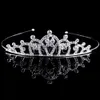 Tiaras Crystal Wedding Prom Crown Rhinestone Hair smycken pannband Bridal Veil Tiara Z0220