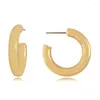 Orecchini a cerchio Orecchino piccolo in acciaio inossidabile color oro per donna Accessori per le orecchie da donna Gioielli di moda all'ingrosso