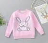 Vêtements de marque pour enfants, pull de lapin de dessin animé, pulls pour bébés filles, pull en tricot, manteau pour enfants