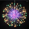 Strings Led Christmas Decoration Lights Fireworks Dandelion Shape Outdoor Waterdichte feestelijke sfeer Licht kan worden opgehangen onder de boom