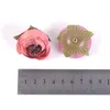 Ghirlande di fiori decorativi 5/10 pezzi 3,5 cm testa di camelia rosa di seta testa di fiore artificiale utilizzata per la decorazione domestica corpetto da sposa da sposa spilla da polso fiore T230217