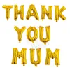 Happy Mother's Day Decoration Balloon Thanks You Mum Balloon 16inch Letter Mother's Day Party Background Decor Balloon BH8300 TYJ