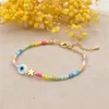 STRAND ZWTGHHN kleurrijke veelkleurige kralen armband voor vrouwen mode Boheemse glazen zaad kralen mooie charme rekbangle feest geschenk