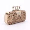 Avondtassen Vrouwen Clutch Knuckle Ringen Tas Dames Feest Bruiloft Bruid Mode Portemonnee Dagmake-up 230220