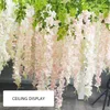 Decorative Flowers Artificial Flower Plant Vine Hanging Decor Leaf Ornament Wedding Engagement Layout Props For Home El Corridor