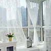 カーテン1スライス便利なポリエステルレースの窓チュールかぎ針編みデザインアメリカンスタイルシアーホームドームエル装飾装飾