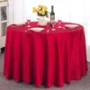 Nappe de table 1 pièces 108 pouces/118 pouces Polyester El Jacquard nappe ronde pour les décorations de fête de mariage