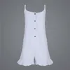 Women's Jumpsuits & Rompers Fashion Women Solid Sleeveless Strap Playsuit Jumpsuit Summer Beach Casual Loose White Mini Shorts