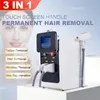 آلة ليزر 3 في 1 ليزر ديود 755NM 808NM 1064NM IPL RF ND YAG 3 إزالة الشعر الطول الموجي تاتو إزالة علاج الجلد