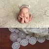 Filtar Swaddling Vintage Lace Filt Po Bakgrund Spädbarn Bakgrafi Bakgrunder Flower Soft High Quality Basket Filler 230220