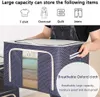 Storage Boxes Bins Large Capacity Clothes Storage Box Foldable Dustproof Closet Organizer Folding Oxford Cloth Luggage Blanket Quilt Sorting Bag Z0220