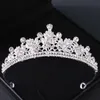 Tiaras Silver Crown Bride Wedding Hair Accessories Headwear Bride Tiara Crown Jewelry Wedding Hair Tiara Crystal Birthday Crown Z0220