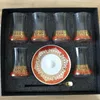 Cups Saucers 6 Set Turkish Tea Glasses Set With Spoon Coffee Cup Romantic Exotic Glass Kitchen Decoration Present Box