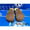 Дизайнер Birkinstock Slippers ленивые туфли Boken Coffee Scrub замша кожаная сумка голова хвоста Boken Flat Heel Casual Bag Head Head Slippers