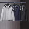 남성 재킷 디자이너 폭격기 재킷 남자 의류 지퍼 포켓 코트 자수 배지 후드 겉옷 패션 브랜드 재킷 크기 m/l/xl/xxl