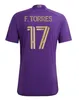 23 24 Orlando City Soccer Jerseys F. Torres Kara 2023 Pereyra Ojeda Araujo Enrique Felipe Cartagena Angulo Lynn Football Shirt Mens MLS Jersey