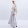 Etnische kleding Twee stukken Luxe Kaftan Islam Moslimvrouwen hijab aangepaste borduurwerk mantel abaya dubai eid caftan marocain djellaba