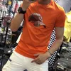 2023 Summer Novos camisetas masculinas camisetas camisetas europeias Moda europeia FIX PRINCRIMENTO HOT BRANCE DE MARTELA CURTA DE MARTE