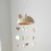 Rattles Mobiles GXMA Nordic Baby Crib Rattan Bell Toy Cartoon Animal Wind Chime 230220