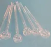 Clear Straight Pyrex Smoking Glass Oil Burner Pipe Transparent Great Tube tubes Nail tips G5-14