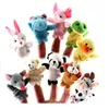 Dierlijke puppetten baby pluche speelgoed cartoon dieren familie vinger poppenspel tell story doek poppen educatief speelgoed voor kinderen kinderen