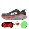 Botas de motocicleta Hoka Hokas One Bondi Clifton 8 Sapatos correndo para homens de tênis de tênis de tênis brancos de sapato de mulheres