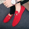 Dress Shoes Men Black Blue Red Loafers Slip on Male Footwear Adulto Driving Moccasin Soft Comfortable Casual Sneakers Flats 230220