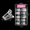 Nagelgel 300st Fake Nails-Acrylic Nails Coffin Shaped Ballerina Tips Full Cover False Artificial With 3 Clip