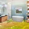 壁紙カスタム3Dフロア壁画壁紙壁紙ホーム装飾モダンファッションリビングルームベッドルームバスルームステッカーPVC