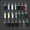 Charms Colorf Glass Kristal Pilaar Zhexagon Prism Vorm Pendanten voor sieraden maken oorbellen ketting Jiaminstore Drop levering findi dhbmd