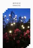 Solar Lawn Lamp Courtyard LED Pneumatic Firefly Ground Plug Garden Outdoor Camping