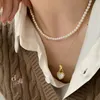 Luxury Black White Double Side Heart Pendant Necklace for Women Gift