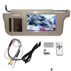 Voiture vidéo pouce Sun Visor Mirror Sn LCD Monitor DC 12V intérieur beige pour AV1 AV2 Player Drop Livraison mobiles MotoLles Elec DH8BS