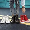 Boots High Top Shoes Nasual Men Sneakers Skatboard Shoes Leopard Platfor