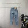Harlan Jeans Design semplice e classico per nascondere la carne e mostrare pantaloni di jeans sottili Processo di fissaggio del colore ad alta temperatura Pantaloni larghi e comodi per le donne 1970 TMB6