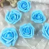 Flores decorativas 100pcs 7cm Rose Rose Artificial Flower Bouquet Multicolor Wedding Party Decoration Diy Handmade Fake