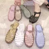 2023 New Fashion Women's Shoes Ladies Roma Anti-Slip Sandals Female Flat Heel Jelly Holiday Beach Shoe 0220