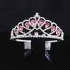 Tiaras ainameisi 5 färger kristall brud tiaras och kronor prinsess mode smycken kvinnor headpiece strass bröllop hår tillbehör z0220