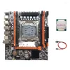 Anakartlar -X99H Anakart LGA2011-3 Bilgisayar Desteği Xeon E5 2678 2666 V3 Serisi CPU 2666V3 Anahtar Kablosu