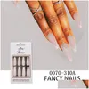 مسامير زائفة 30pcs fl er uv gel glitter nail nail tips for decored design press on Art fake extension drop droprict health be dhear