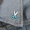 Brooches 1 Piece Enamel Sewing Tools Scissor Shoes Pin For Shirt Lapel Bag Childhood Badge Cartoon Jewelry Gift Kid Friend