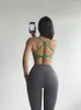 Yoga Roupet Women Pilates Cruz de volta Sexy Brandable Style Sports Wear Training Fitness Treinamento de roupas íntimas de baixo corte tampas tanques