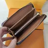 6 colors Top Quality designer Wallets Holders Letter design fashion single zipper men women leather wallet lady ladies long with orange box card