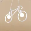 Hängslampor modern retro nordisk cykel järn ljuskrona café belysning led loft bar tak lampa sovrum droplight butik hem dekor barn